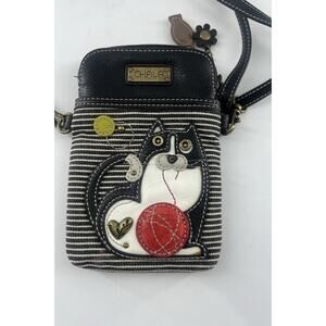 Chala Cellphone Crossbody Fat Cat Chala Pal Shoulder Bag Purse Vegan Leather